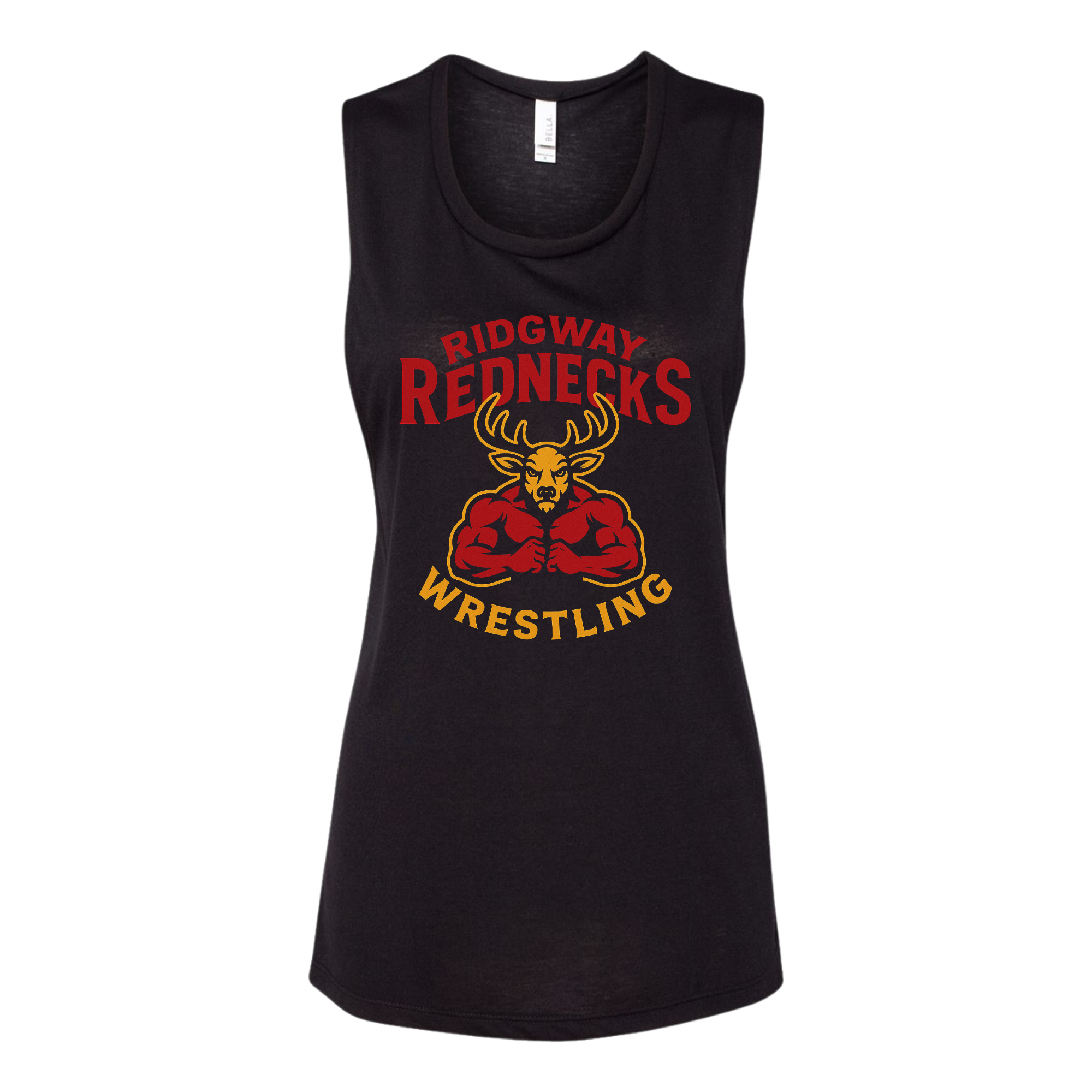 BELLA + CANVAS Women's Flowy Scoop Muscle Tank