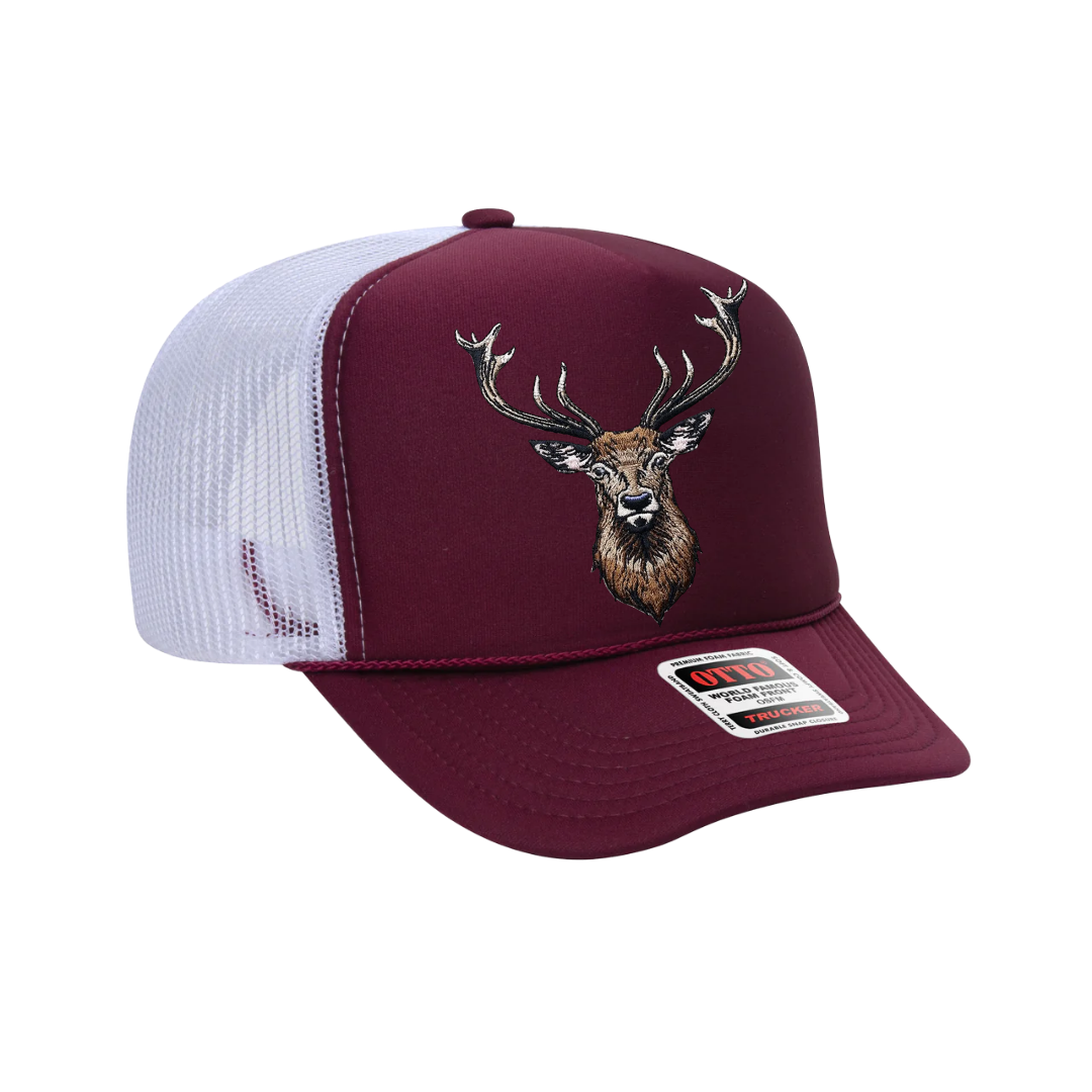 Elk Head Foam Trucker Hat
