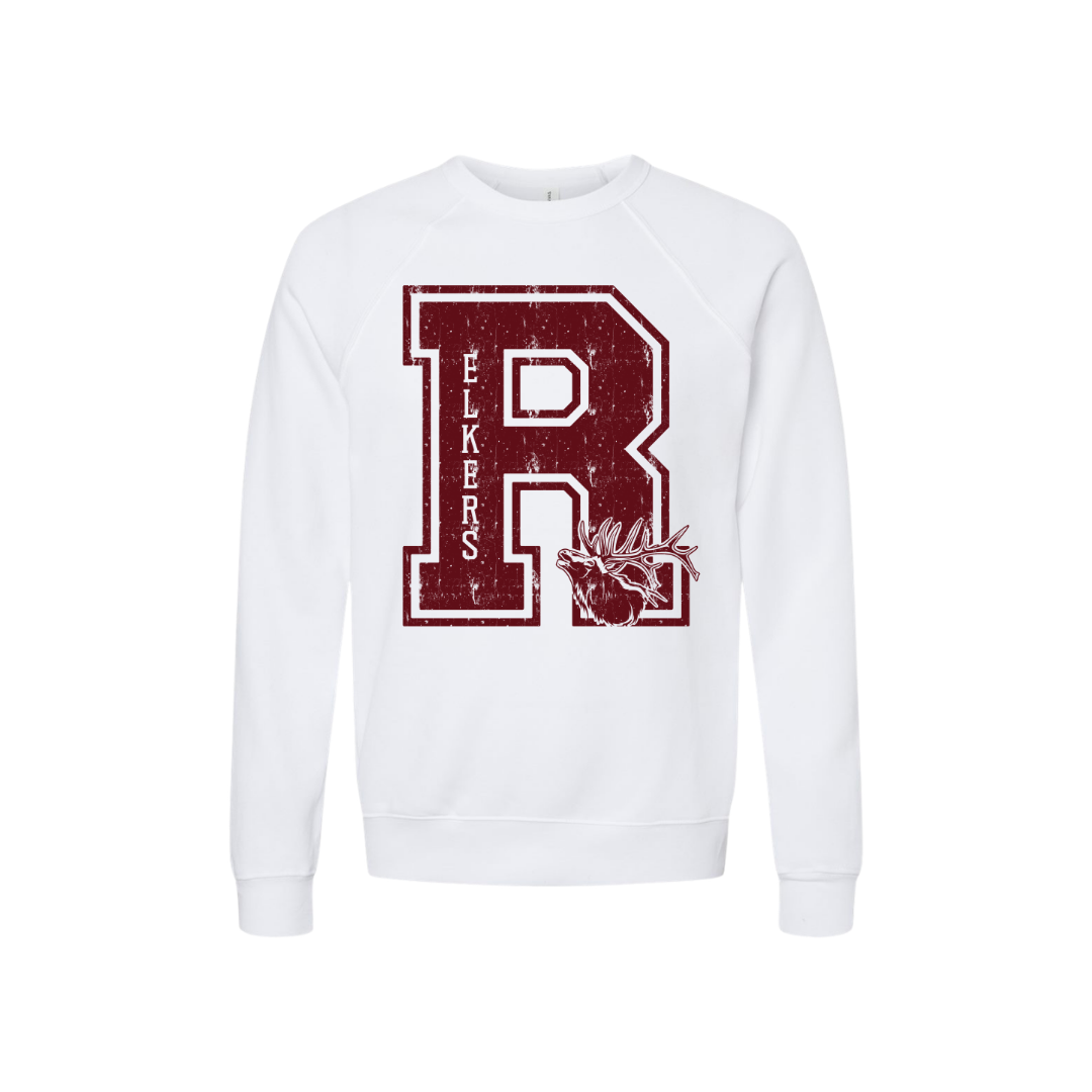 BELLA + CANVAS Unisex Sponge Fleece Raglan Crewneck Sweatshirt